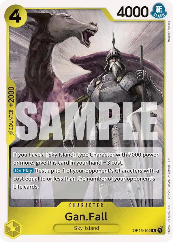 Gan.Fall #OP15-102 Adventure on Kami's Island One Piece card