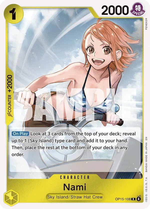 Nami #OP15-108 Adventure on Kami's Island One Piece card