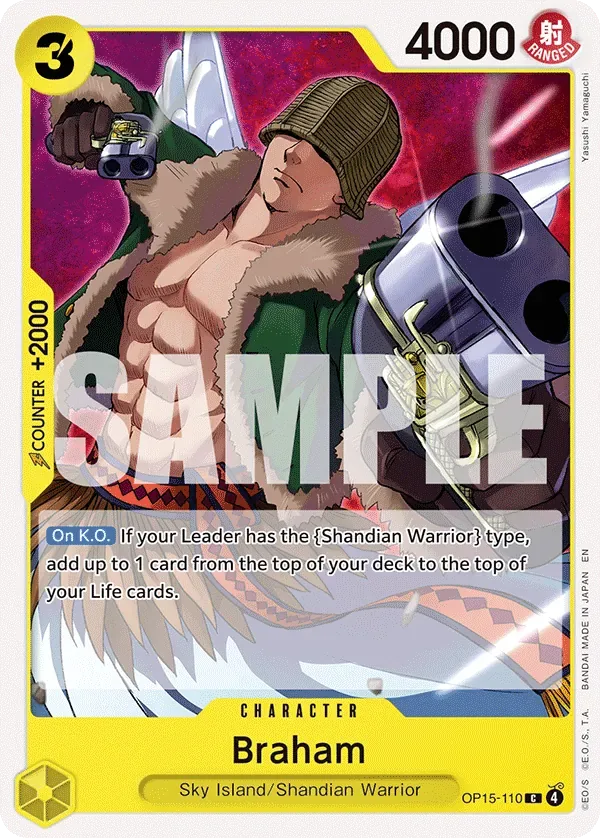 Braham #OP15-110 Adventure on Kami's Island One Piece card