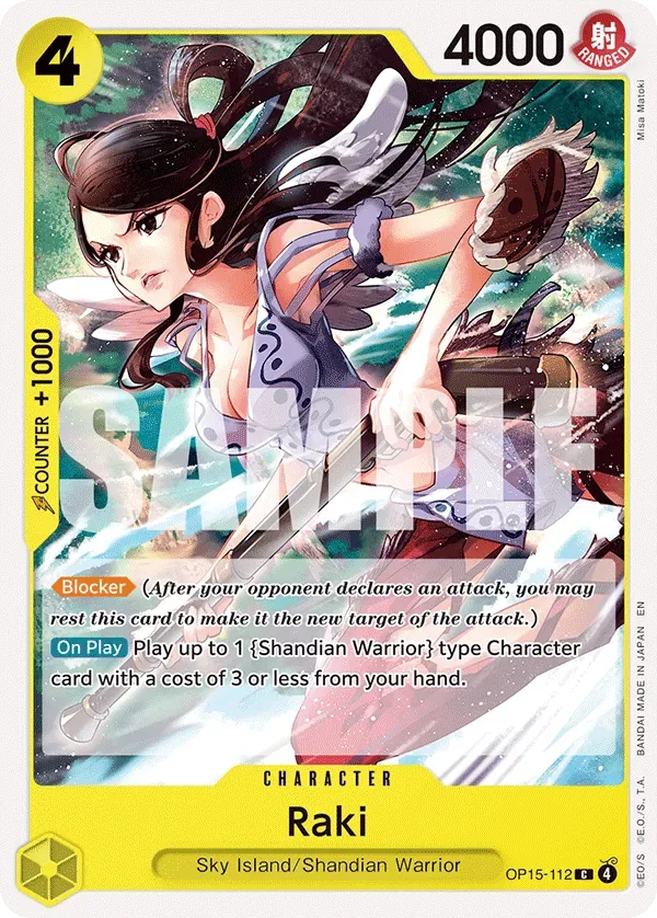 Raki #OP15-112 Adventure on Kami's Island One Piece card