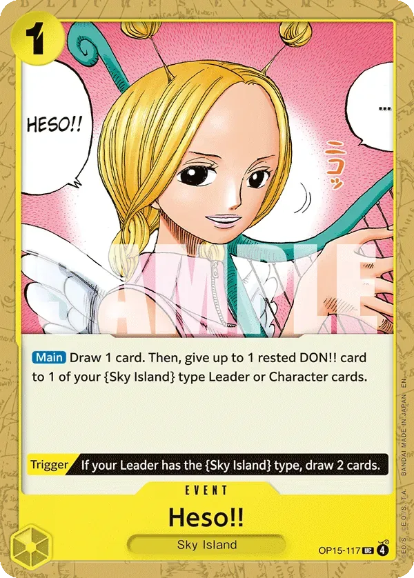 Heso!! #OP15-117 Adventure on Kami's Island One Piece card