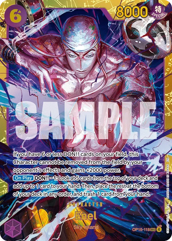 Enel #OP15-118 Adventure on Kami's Island One Piece card