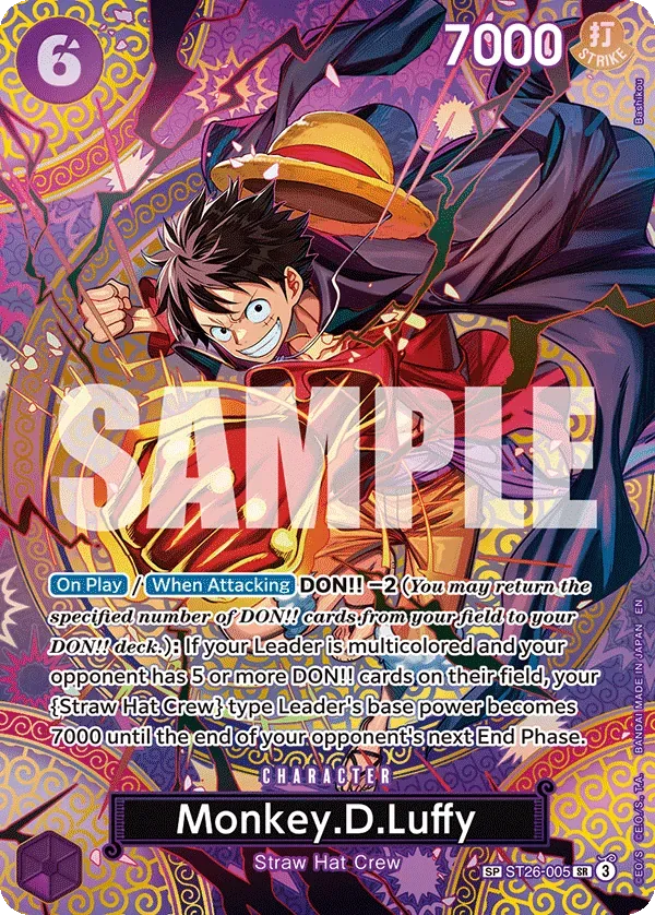 Monkey.D.Luffy #ST26-005 Adventure on Kami's Island One Piece card