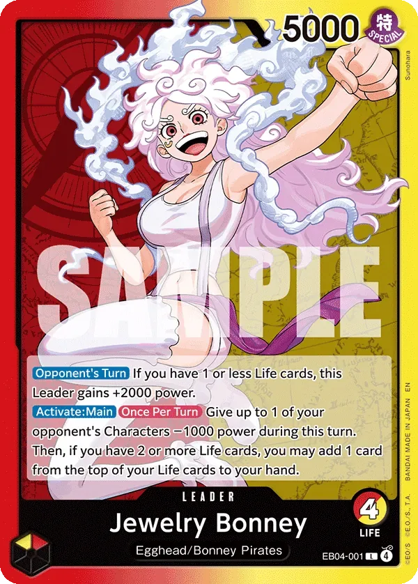 Jewelry Bonney #EB04-001 Adventure on Kami's Island One Piece card