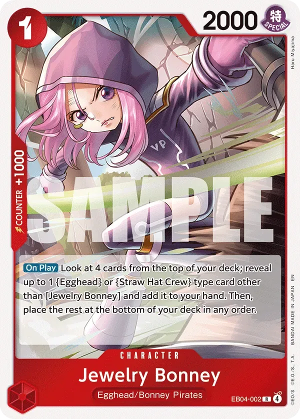 Jewelry Bonney #EB04-002 Adventure on Kami's Island One Piece card