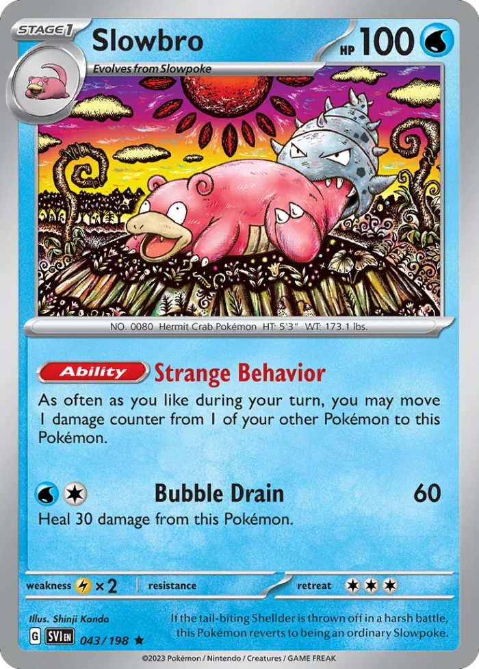 Slowbro #43 Scarlet & Violet Pokemon card