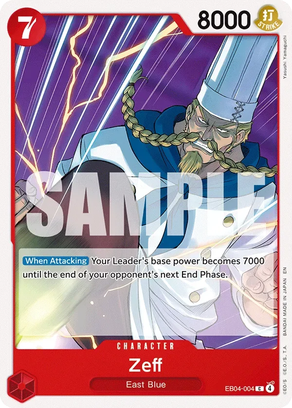 Zeff #EB04-004 Adventure on Kami's Island One Piece card