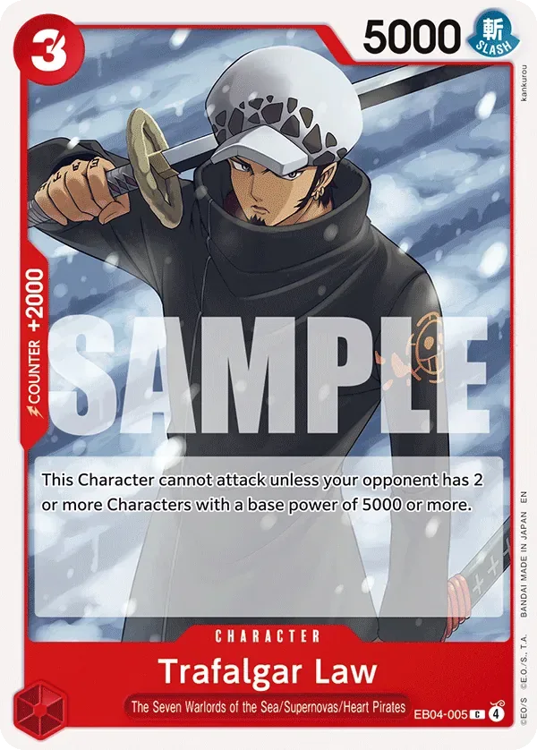 Trafalgar Law #EB04-005 Adventure on Kami's Island One Piece card