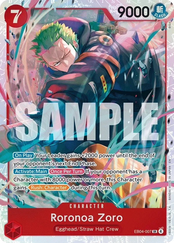 Roronoa Zoro #EB04-007 Adventure on Kami's Island One Piece card