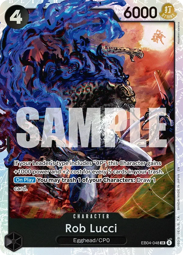 Rob Lucci #EB04-048 Adventure on Kami's Island One Piece card