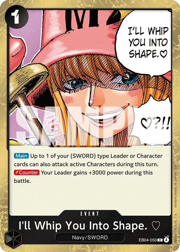 I'll Whip You Into Shape. ♡ #EB04-050 Adventure on Kami's Island One Piece card