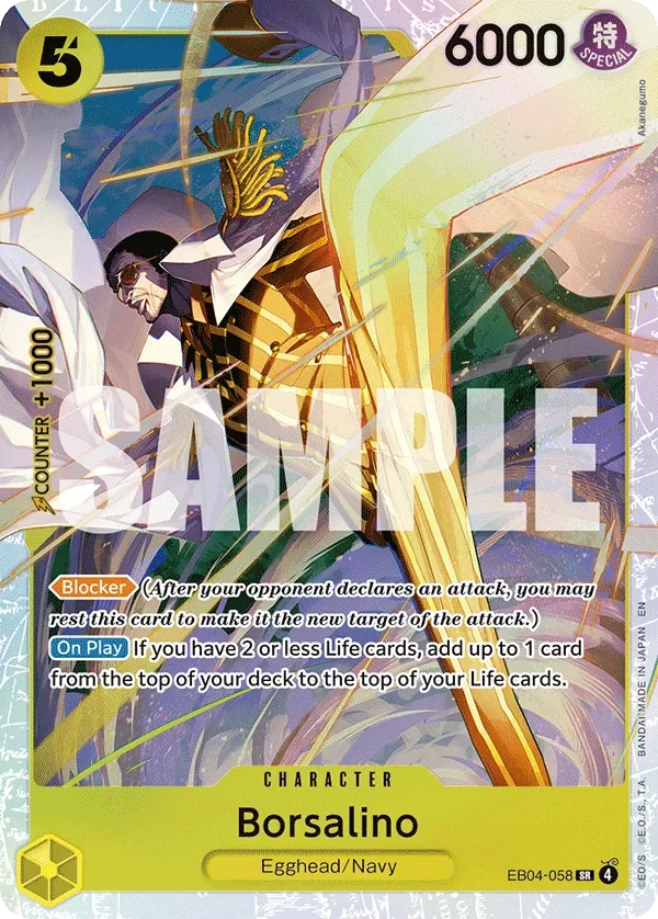 Borsalino #EB04-058 Adventure on Kami's Island One Piece card