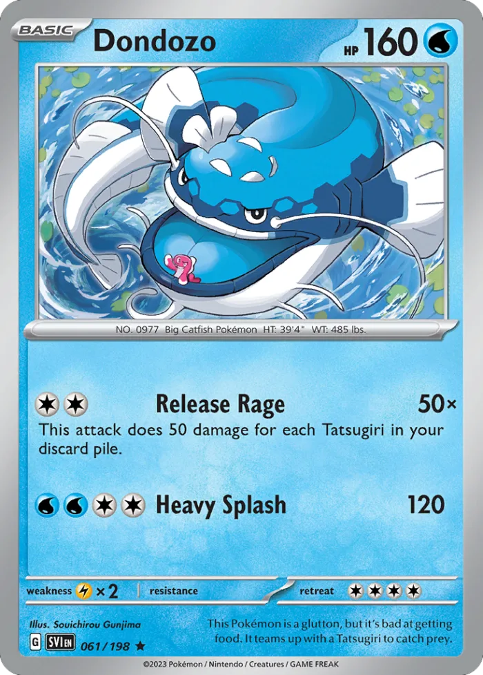 Dondozo #61 Scarlet & Violet Pokemon card