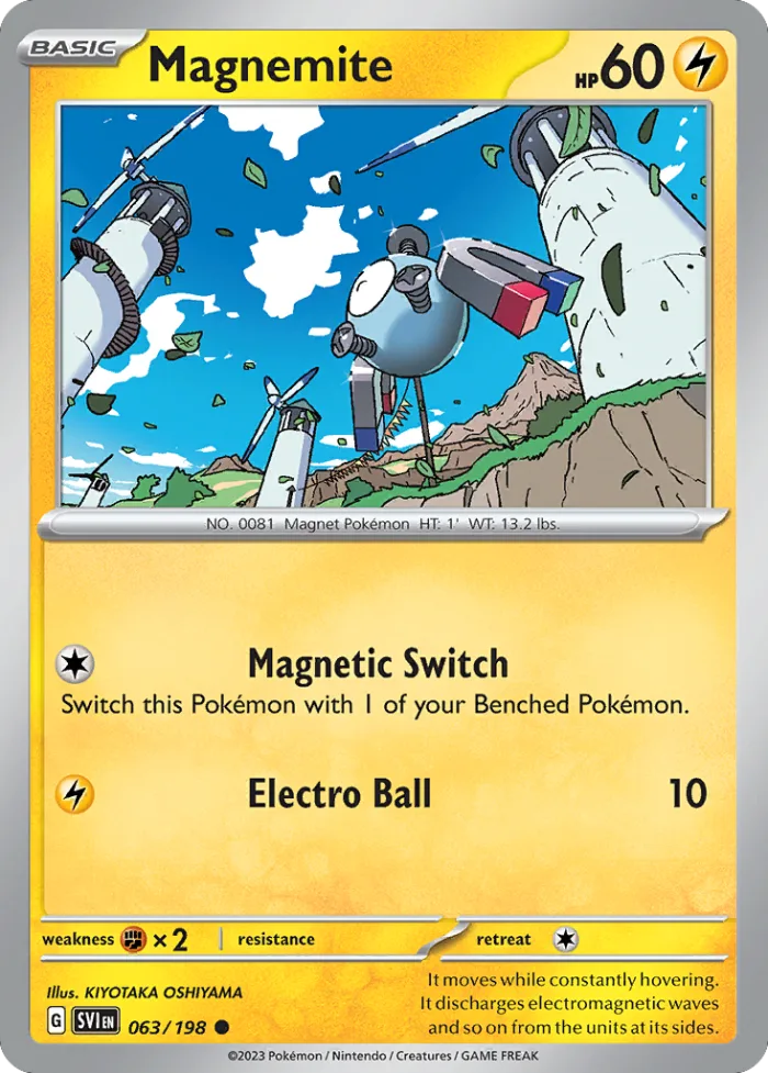Magnemite #63 Scarlet & Violet Pokemon card