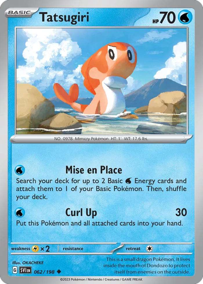 Tatsugiri #62 Scarlet & Violet Pokemon card