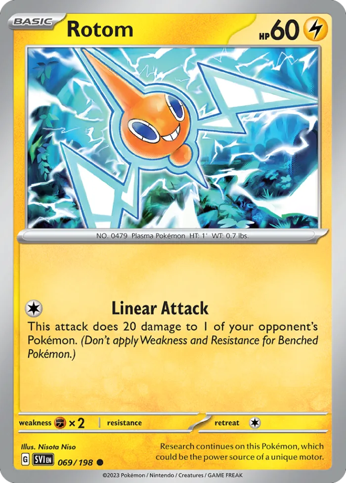 Rotom #69 Scarlet & Violet Pokemon card