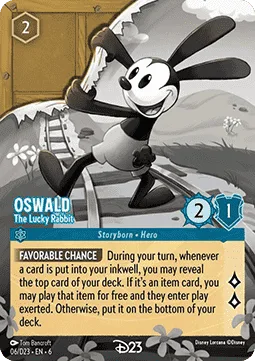 Oswald #6  D23 Expo 2024 Collector's Set Disney Lorcana card