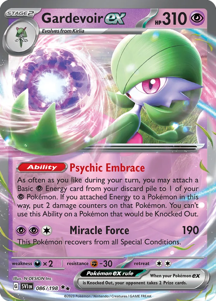 Gardevoir ex #86 Scarlet & Violet Pokemon card