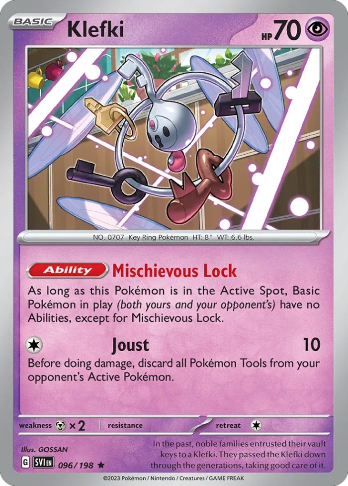 Klefki #96 Scarlet & Violet Pokemon card