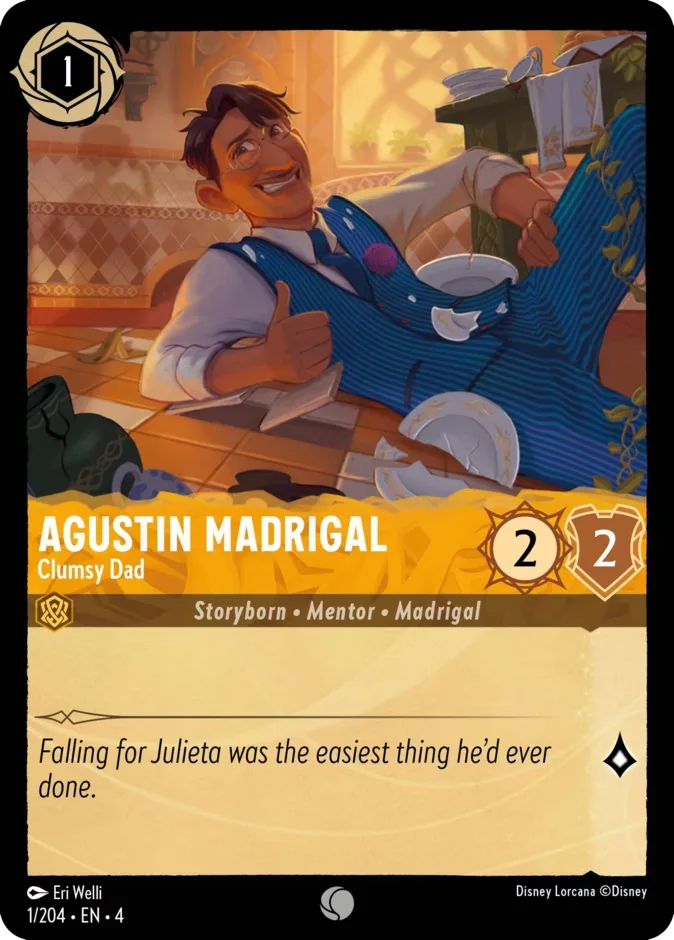 Agustin Madrigal #1 Ursula's Return Disney Lorcana card