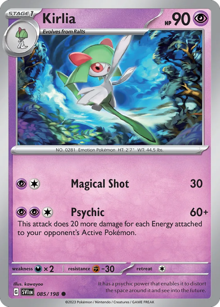 Kirlia #85 Scarlet & Violet Pokemon card