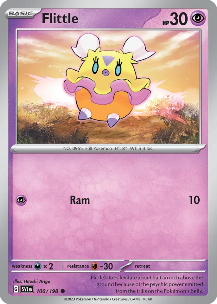 Flittle #100 Scarlet & Violet Pokemon card