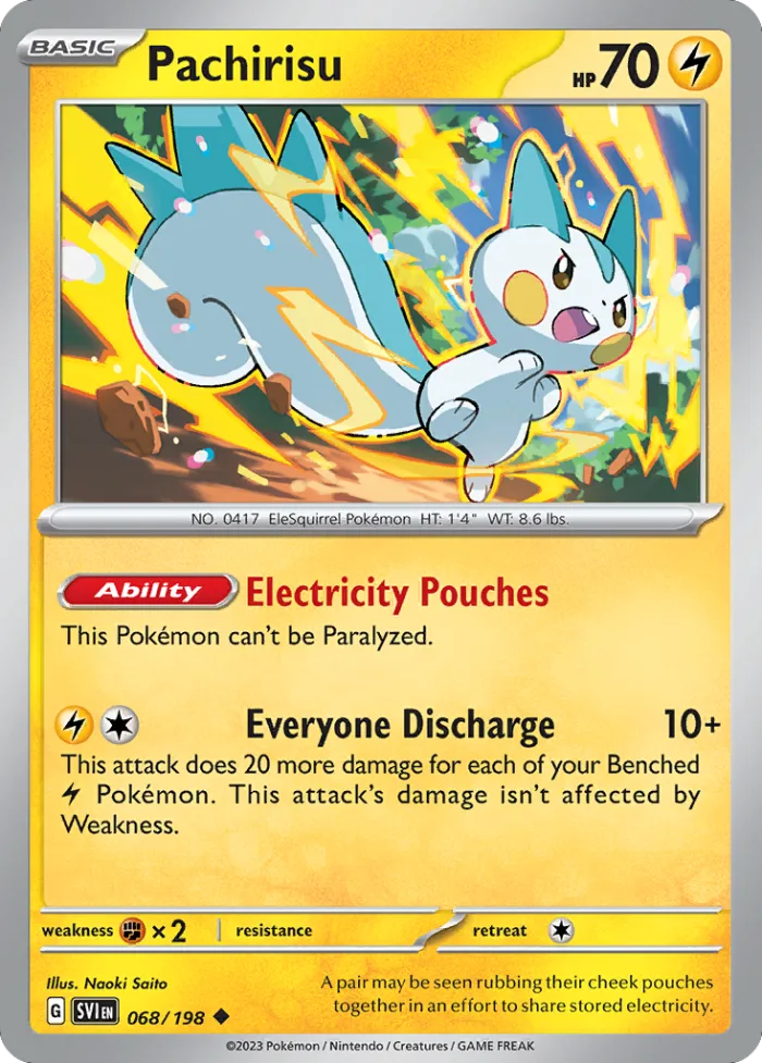 Pachirisu #68 Scarlet & Violet Pokemon card