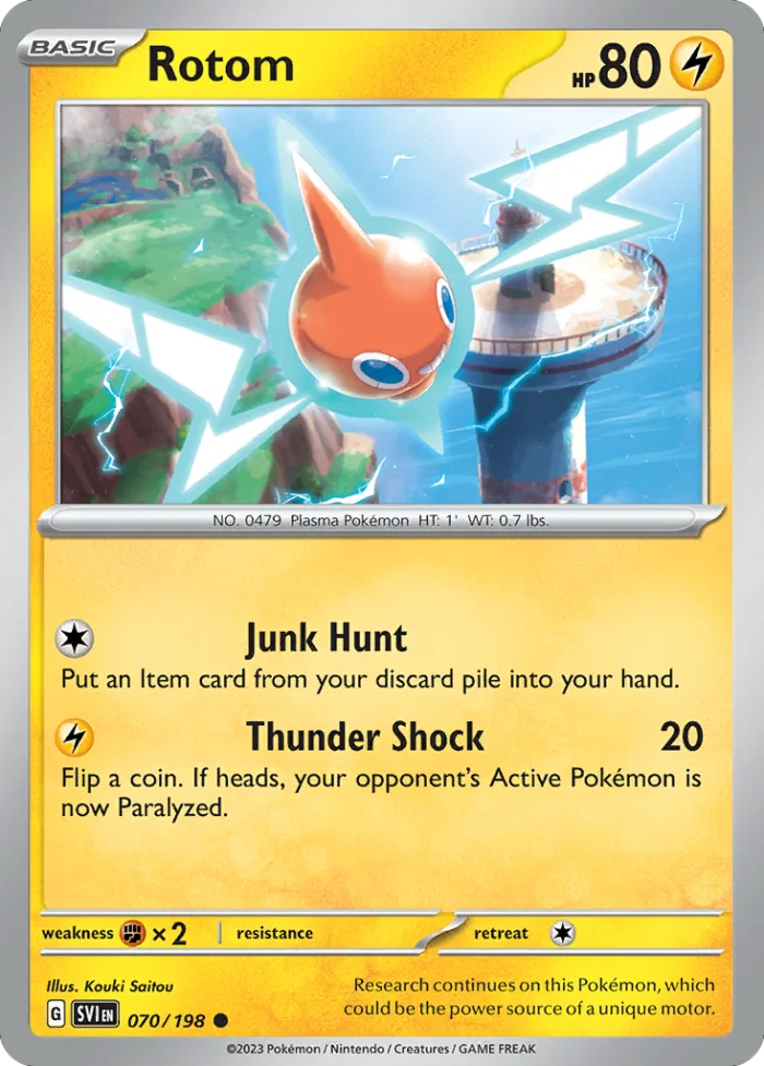 Rotom #70 Scarlet & Violet Pokemon card