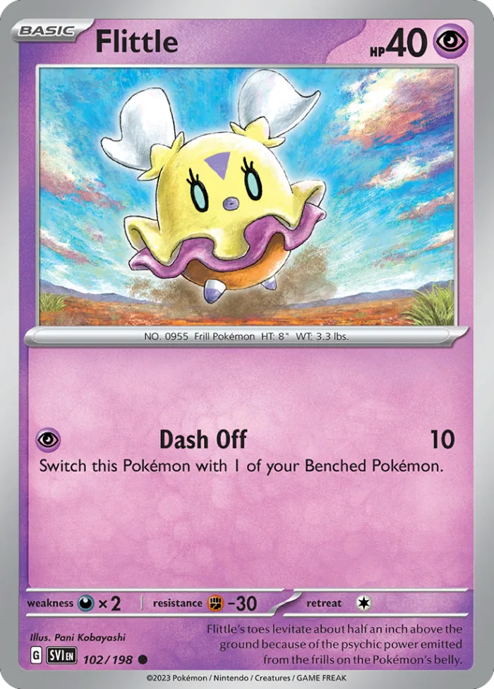 Flittle #102 Scarlet & Violet Pokemon card