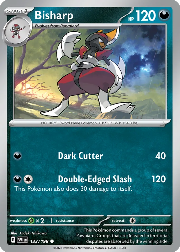 Bisharp #133 Scarlet & Violet Pokemon card