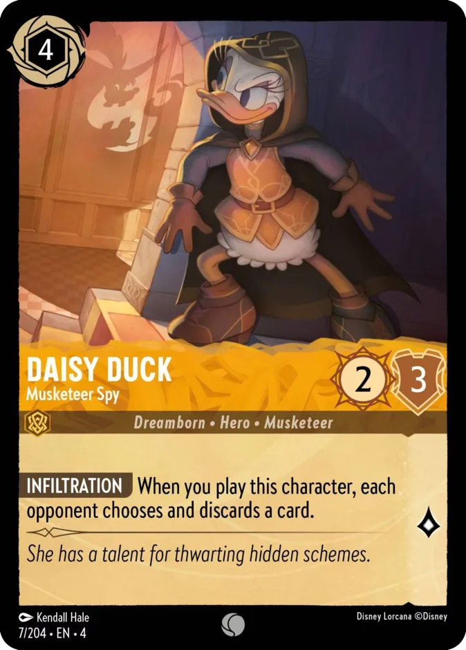 Daisy Duck #7 Ursula's Return Disney Lorcana card