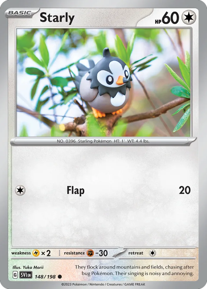 Starly #148 Scarlet & Violet Pokemon card