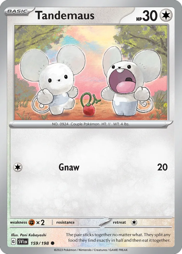 Tandemaus #159 Scarlet & Violet Pokemon card