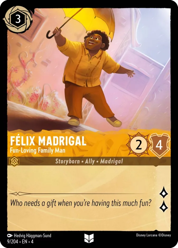 Félix Madrigal #9 Ursula's Return Disney Lorcana card