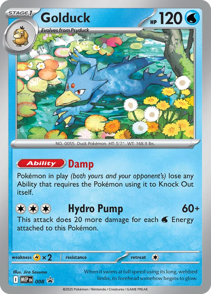 Golduck #MEP 008 MEP Black Star Promos Pokemon card