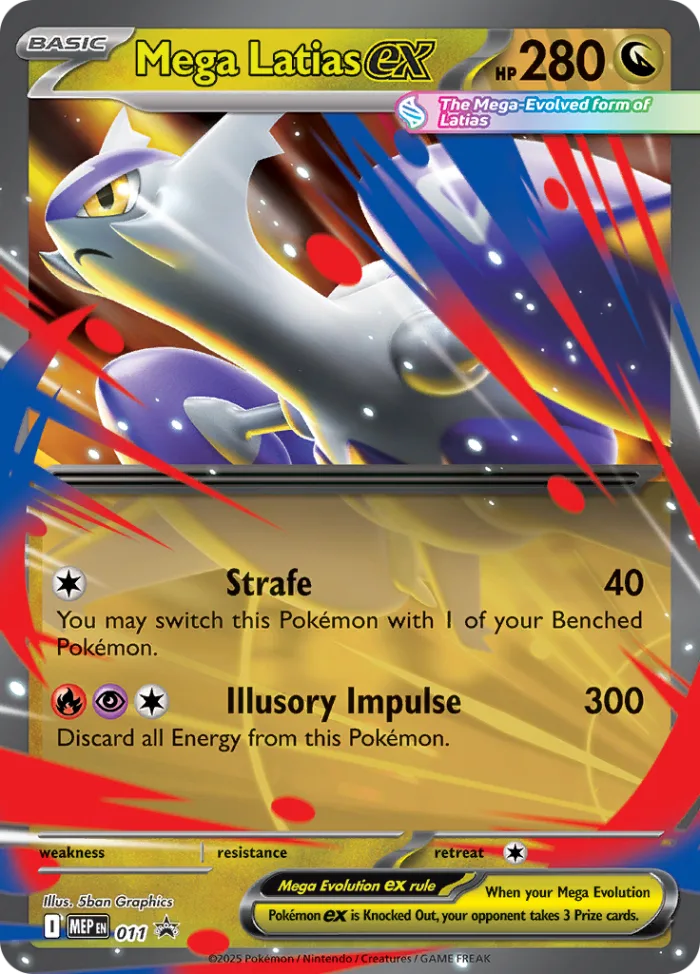 Mega Latias ex #MEP 011 Promo MEP Black Star Promos Pokemon card