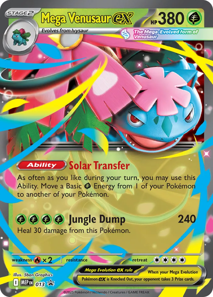 Mega Venusaur ex #MEP 013 Promo MEP Black Star Promos Pokemon card