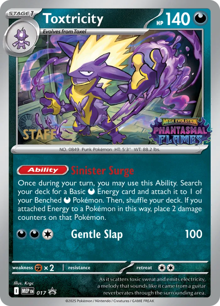 Toxtricity #MEP 017 MEP Black Star Promos Pokemon card