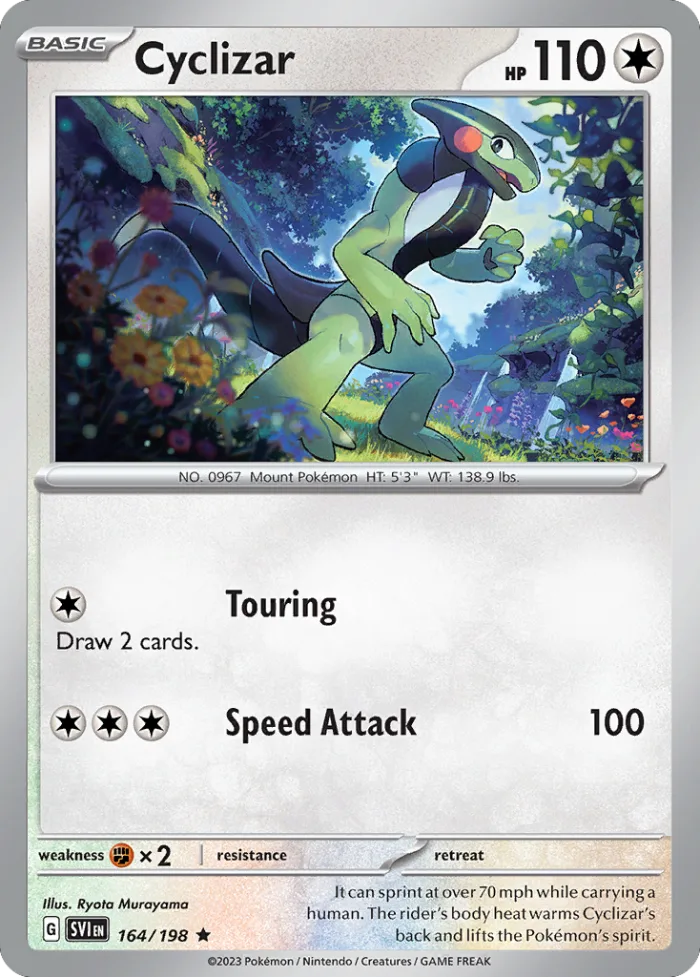 Cyclizar #164 Scarlet & Violet Pokemon card