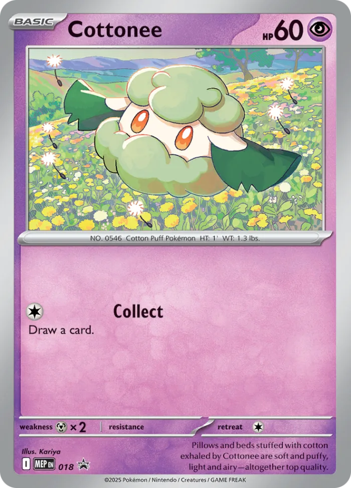Cottonee #MEP 018 MEP Black Star Promos Pokemon card