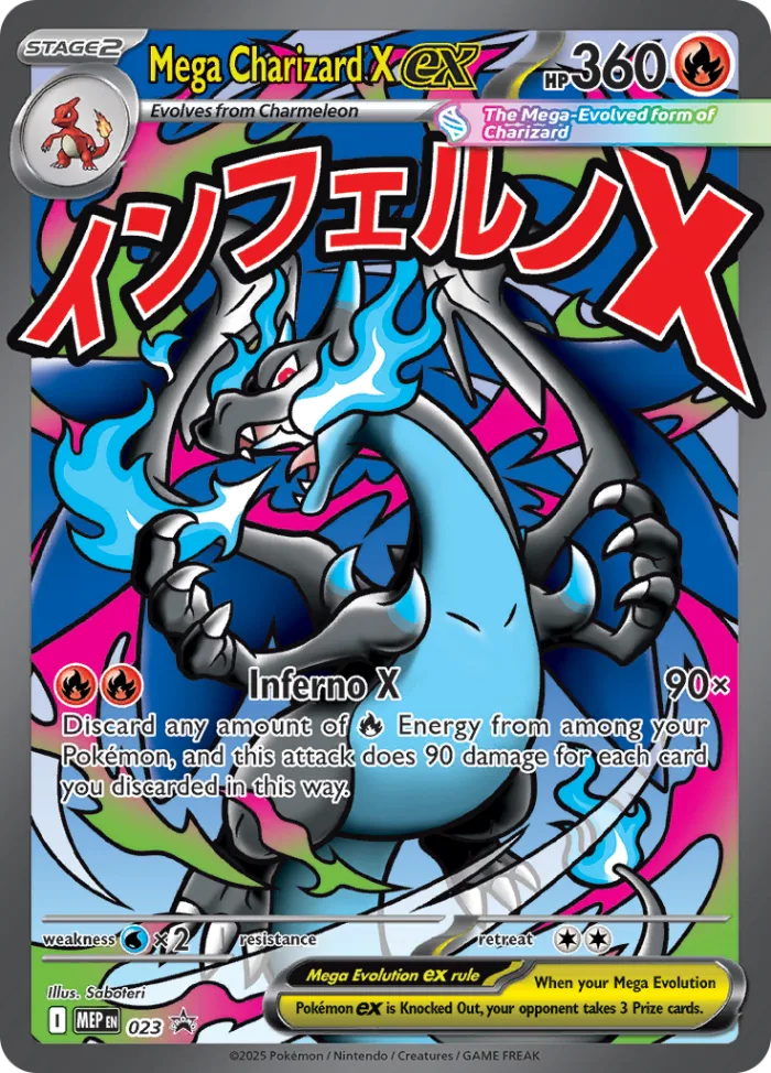 Mega Charizard X ex #MEP 023 MEP Black Star Promos Pokemon card