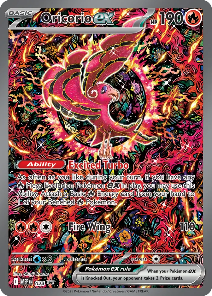 Oricorio ex #MEP 024 MEP Black Star Promos Pokemon card