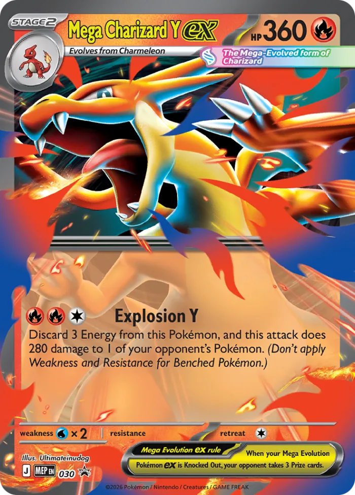 Mega Charizard Y ex #MEP 030 MEP Black Star Promos Pokemon card