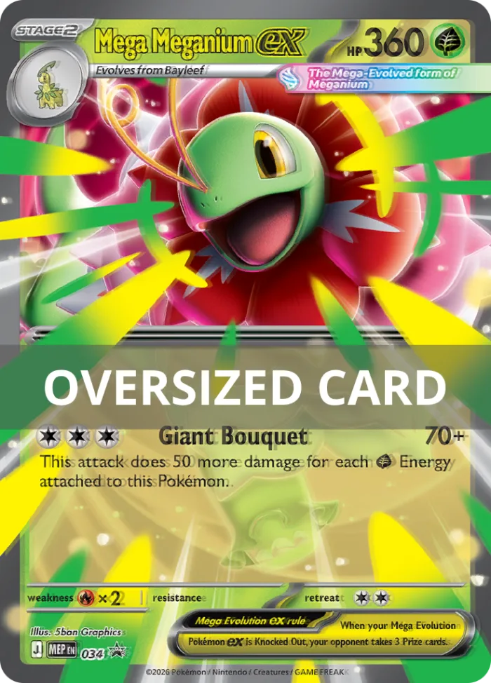 Mega Meganium ex #MEP 034 MEP Black Star Promos Pokemon card