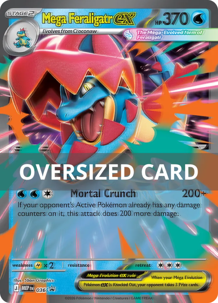 Mega Feraligatr ex #MEP 036 MEP Black Star Promos Pokemon card