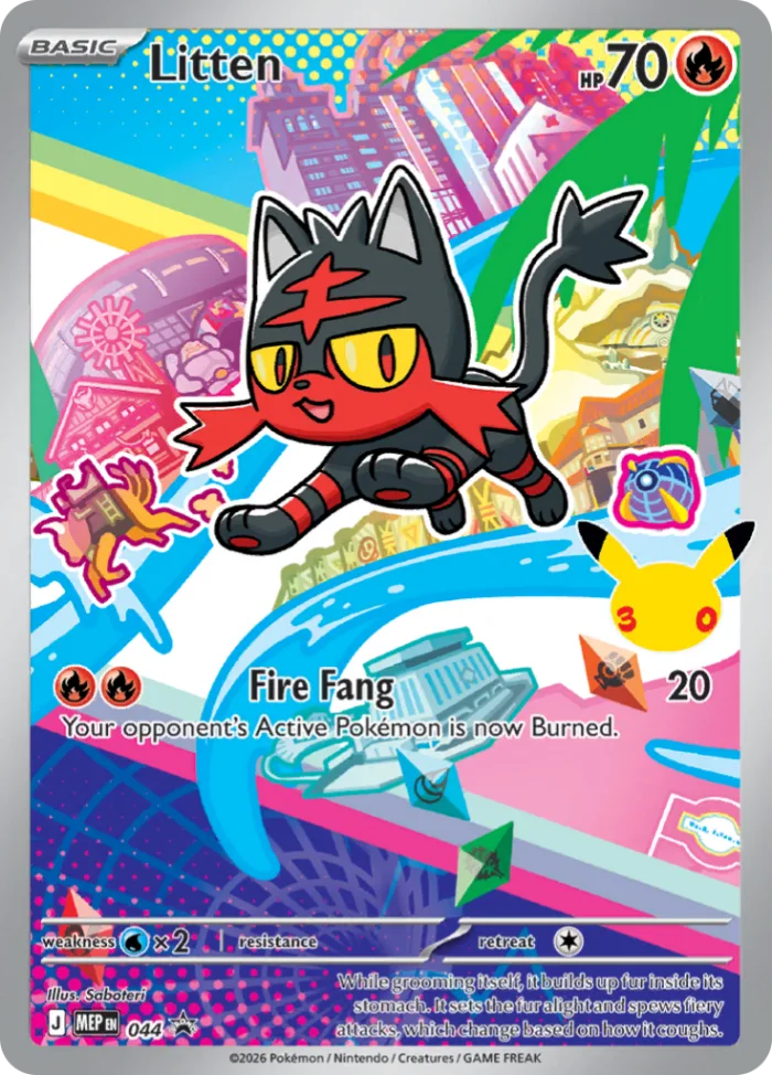 Litten #MEP 044 MEP Black Star Promos Pokemon card