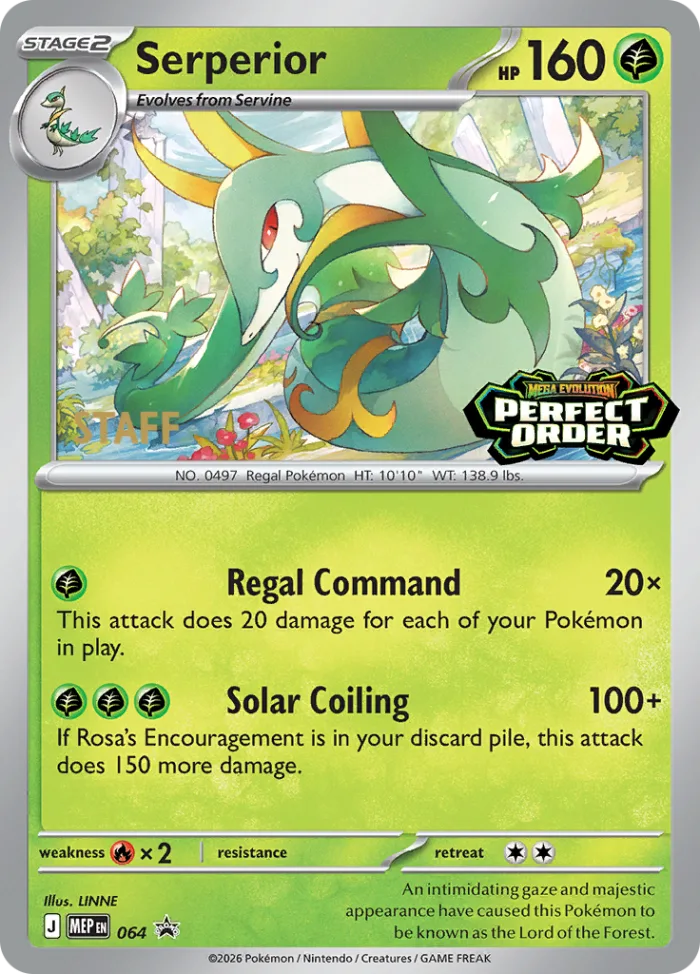 Serperior #MEP 064 MEP Black Star Promos Pokemon card
