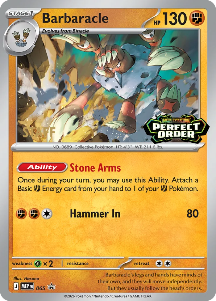 Barbaracle #MEP 065 MEP Black Star Promos Pokemon card