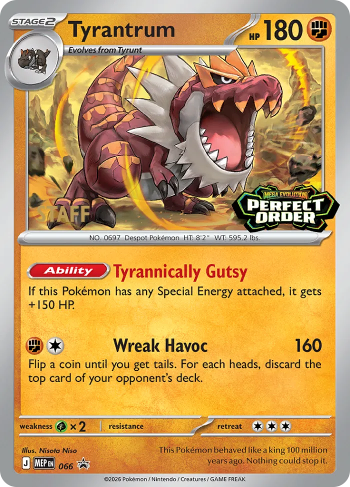 Tyrantrum #MEP 066 MEP Black Star Promos Pokemon card