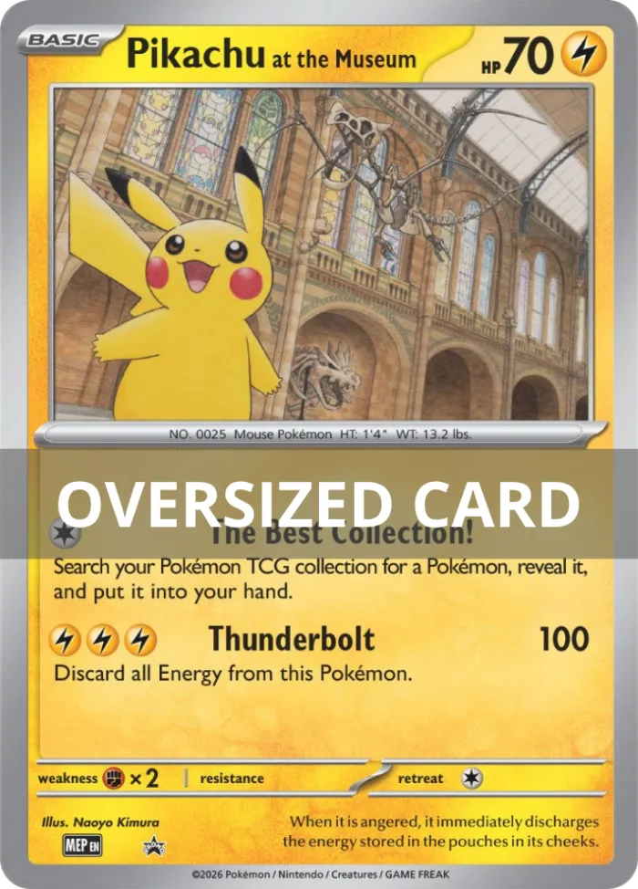 Pikachu at the Museum #MEP MEP Black Star Promos Pokemon card